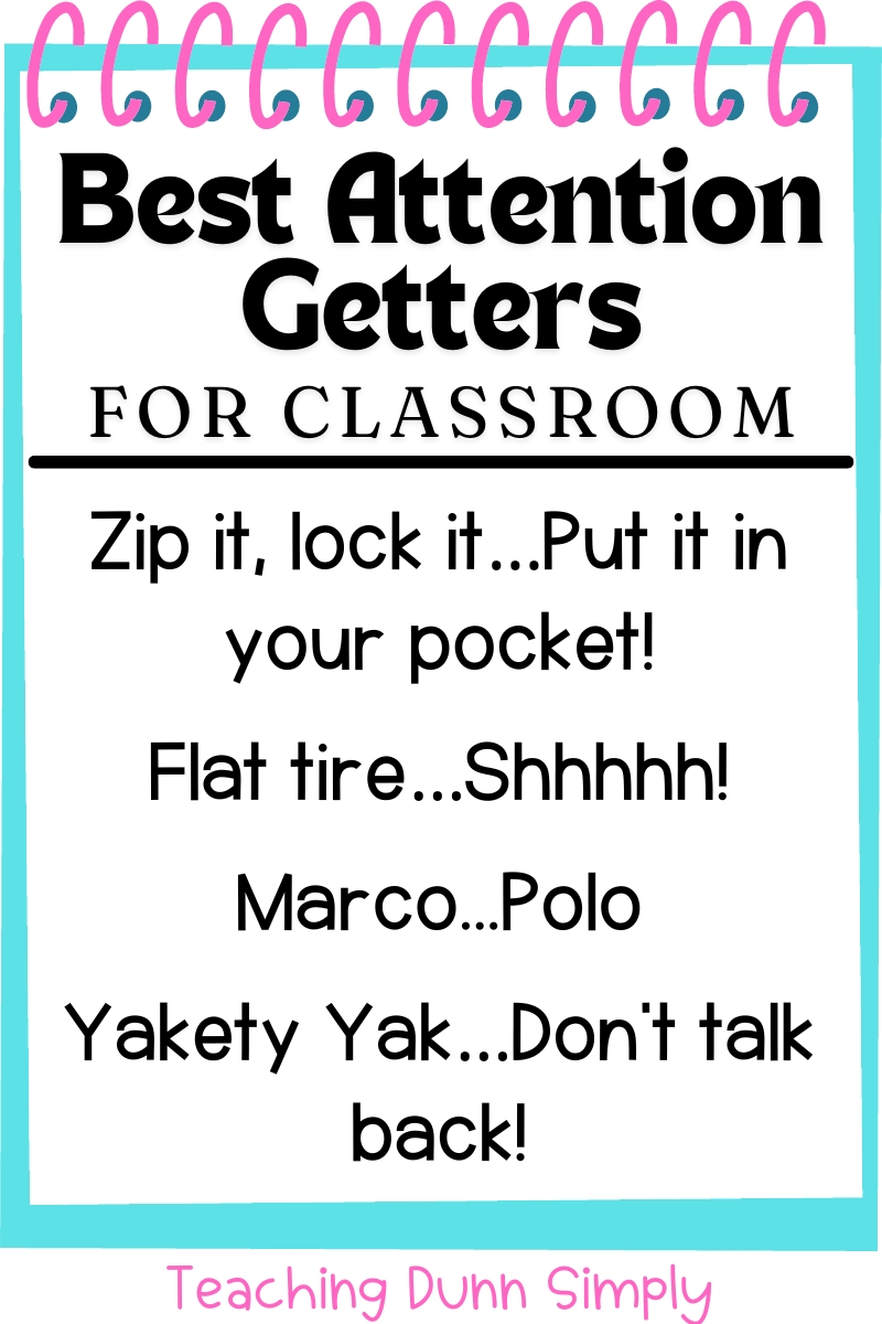 Here are the best attention getters for classroom.