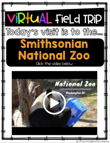 Washington DC zoo virtual field trip is a must-see attraction on a Washington DC virtual field trip.