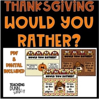 Would You Rather Thanksgiving Edition - Classful